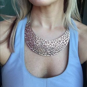 BCBGMAXAZRIA geometric statement in necklace
